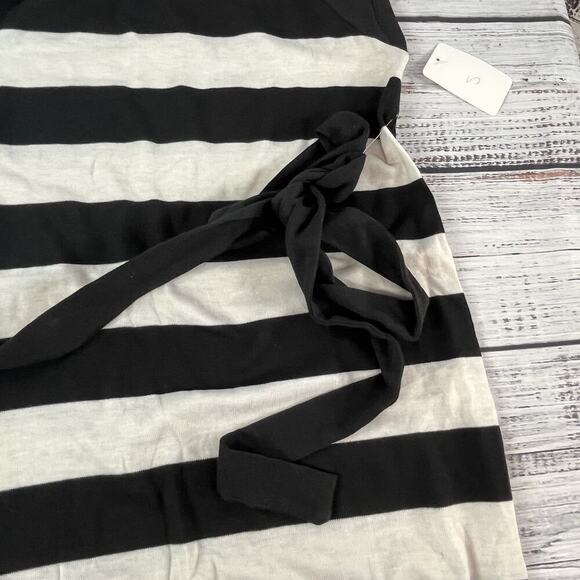 2pc Lot Top Tunic Melody Maternity Fashion size Small Black Gray Striped Stretch - Picture 4 of 10